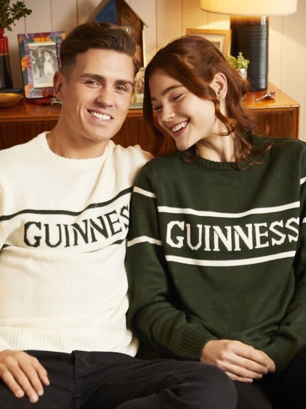NWOT Guinness Unisex Green Crewneck Sweater